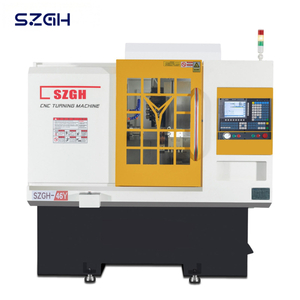 SZGH-46 Y축 턴밀 복합기 | 45mm 바 | 4+4 파워 헤드 | 단면+측면을 한 번에 설정