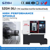مخرطة CNC ذات السرير المائل SZGH-36J | سعة البار 35 ملم | &plusmn; 0.01 مم الدقة