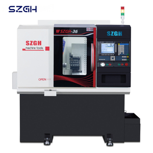 مخرطة CNC ذات السرير المائل SZGH-36J | سعة البار 35 ملم | &plusmn; 0.01 مم الدقة