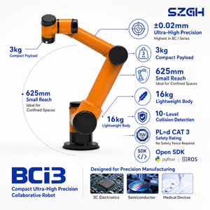 سزغ-BCi3 | ذراع روبوت تعاوني دقيق بوزن 3 كجم - &plusmn;0.02 مم، بدون سياج أمان